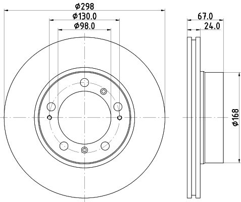 HELLA PAGID Bremžu diski 8DD 355 121-571